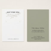 Carte d'affichage de l'oreille de la boucle Earthy (Devant & derrière)