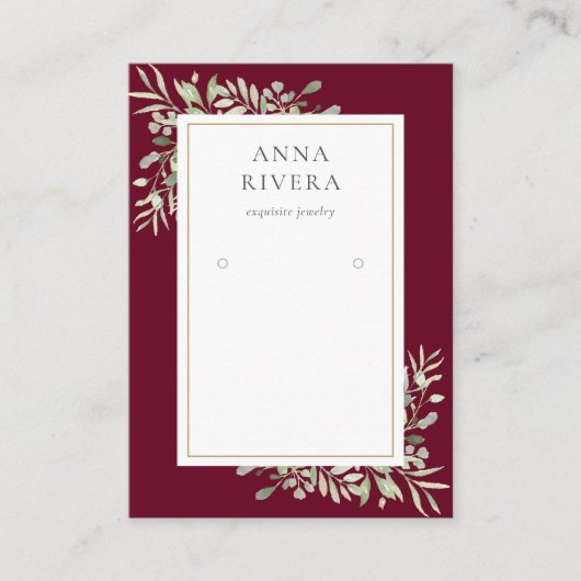 Carte d'affichage de l'oreille de la Bourgogne Gol (Devant)