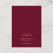 Carte d'affichage de l'oreille de la Bourgogne Gol (Dos)