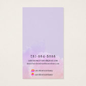 Carte d'affichage de l'oreille de l'aquarelle (Dos)