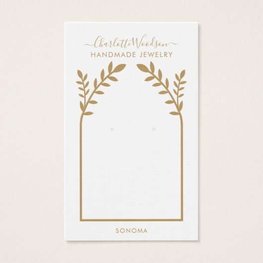 Carte d'affichage de l'oreille de l'arc géométriqu (Devant)