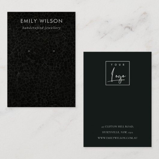 Carte d'affichage de l'oreille de l'étoffe en mosa (Devant / Derrière)