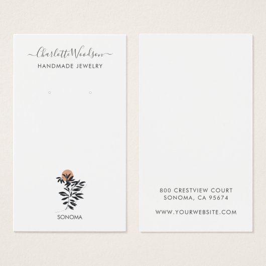 Carte d'affichage de l'oreille de l'illustration F (Devant & derrière)