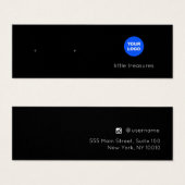 Carte d'affichage de l'oreille de logo Ajouter noi (Devant & derrière)