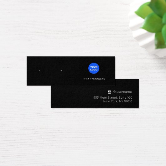 Carte d'affichage de l'oreille de logo Ajouter noi (Bureau)