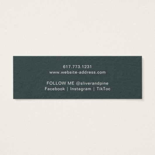 Carte d'affichage de l'oreille de Misty Mountain S (Dos)