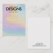 Carte d'affichage de l'oreille de peinture aquarel (Devant / Derrière)