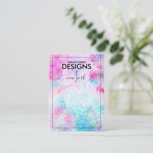 Carte d'affichage de l'oreille de peinture aquarel (Debout devant)