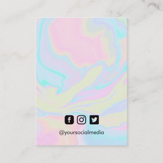 Carte d'affichage de l'oreille de peinture aquarel (Dos)