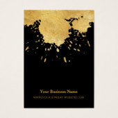 Carte d'affichage de l'oreille de peinture en or n (Devant)