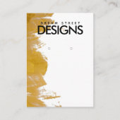 Carte d'affichage de l'oreille de peinture or (Devant)