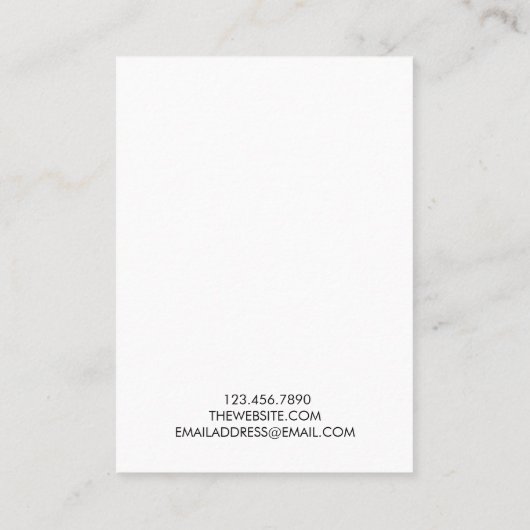 Carte d'affichage de l'oreille de peinture or (Dos)