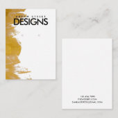 Carte d'affichage de l'oreille de peinture or (Devant / Derrière)