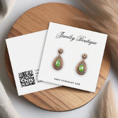 Carte d'affichage de l'oreille de script élégant e