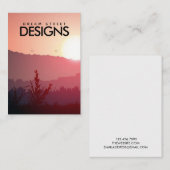 Carte d'affichage de l'oreille de Sunset Mountain (Devant / Derrière)