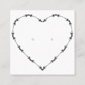 Carte d'affichage de l'oreille du cadre fleuri du  (Devant)