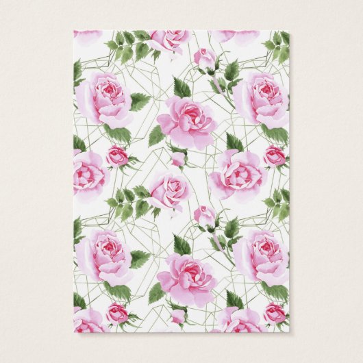 Carte d'affichage de l'oreille du cadre géométriqu (Dos)