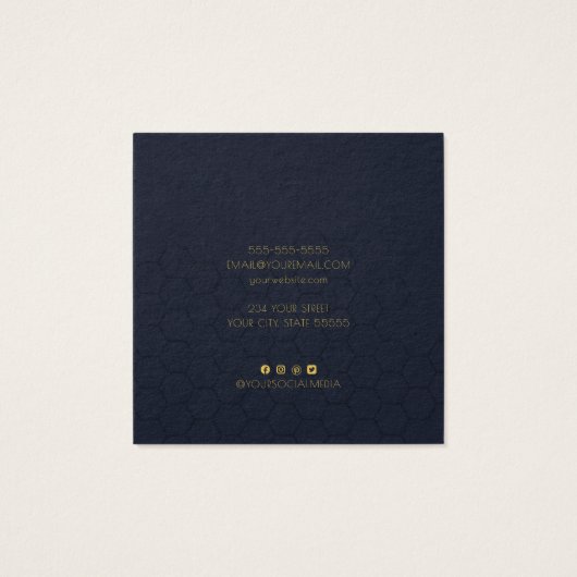 Carte d'affichage de l'oreille du collier de texte (Dos)