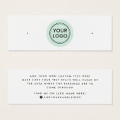 Carte d'affichage de l'oreille du logo du cercle v (Devant & derrière)