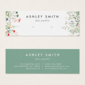 Carte d'affichage de l'oreille du prêtre fleur sau (Devant & derrière)