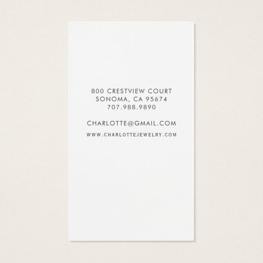 Carte d'affichage de l'oreille du script Argent Ag (Dos)