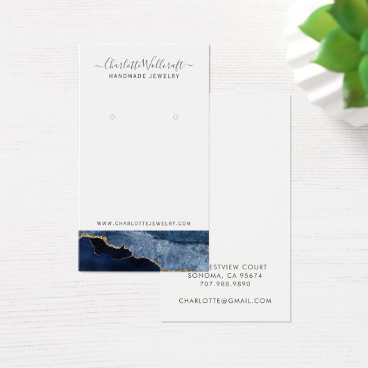 Carte d'affichage de l'oreille du script d'agate d (Bureau)