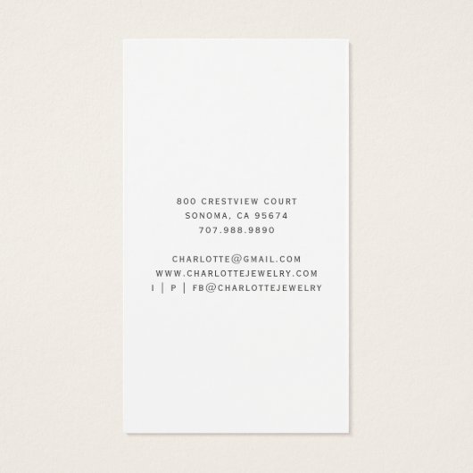 Carte d'affichage de l'oreille du script d'agate d (Dos)