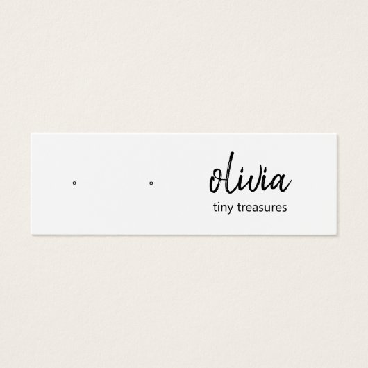 Carte d'affichage de l'oreille du script de signat (Devant)