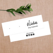 Carte d'affichage de l'oreille du script de signat