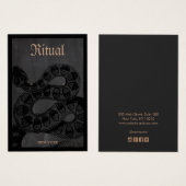 Carte d'affichage de l'oreille du serpent d'Hallow (Devant & derrière)