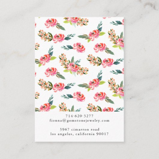 Carte d'affichage de l'oreille en aquarelle (Dos)