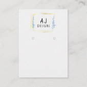 Carte d'affichage de l'oreille en or géométrique f (Devant)