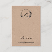 Carte d'affichage de l'oreille en papier Kraft (Devant)