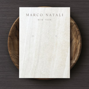 Carte d'affichage de l'oreille en pierre de marbre