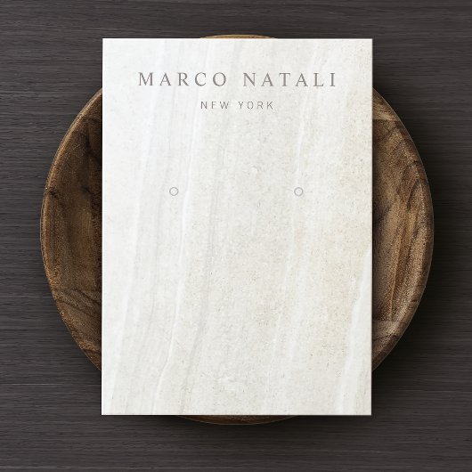 Carte d'affichage de l'oreille en pierre de marbre