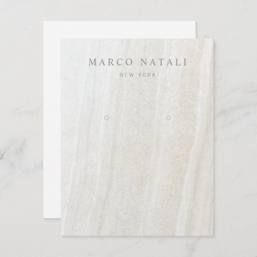 Carte d'affichage de l'oreille en pierre de marbre (Devant / Derrière)