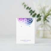 Carte d'affichage de l'oreille ・ Fleur de la vie/M (Debout devant)