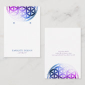 Carte d'affichage de l'oreille ・ Fleur de la vie/M (Devant / Derrière)