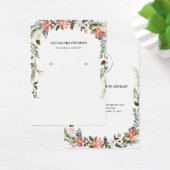 Carte d'affichage de l'oreille florale de Noël (Bureau)