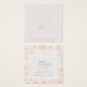 Carte d'affichage de l'oreille florale du logo (Devant & derrière)