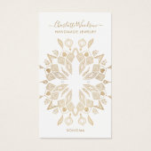 Carte d'affichage de l'oreille géométrique Gold Fo (Devant)