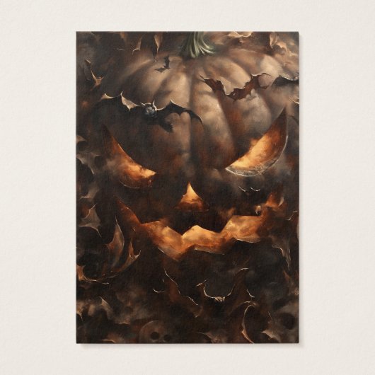 Carte d'affichage de l'oreille Jack-O-Lantern d'Ha (Dos)