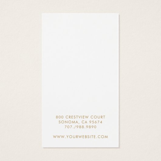 Carte d'affichage de l'oreille Mandala en or géomé (Dos)