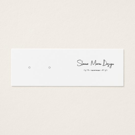 Carte d'affichage de l'oreille mini-post de défile (Devant)