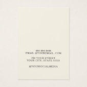 Carte d'affichage de l'oreille pour bijoux élégant (Dos)