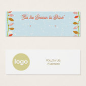 Carte d'affichage de l'oreille pour les vacances (Devant & derrière)