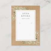 Carte d'affichage de l'oreille rustique (Devant)