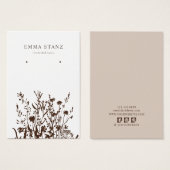 Carte d'affichage de l'oreille ・ Terrain Floral mé (Devant & derrière)