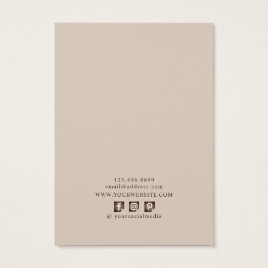 Carte d'affichage de l'oreille ・ Terrain Floral mé (Dos)