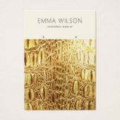 Carte d'affichage de l'oreille ・ Texture en cuir d (Devant)